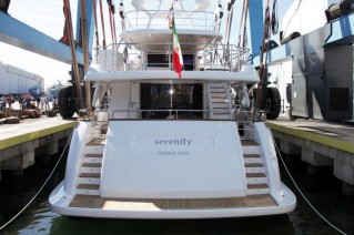 Luxury yacht Serenity by Benetti - rear view